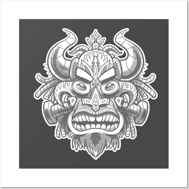 Shaman mask Wall Art by MankySock